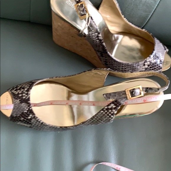 Jimmy Choo™  Prova Snake-print Slingback Wedges - Picture 10 of 10